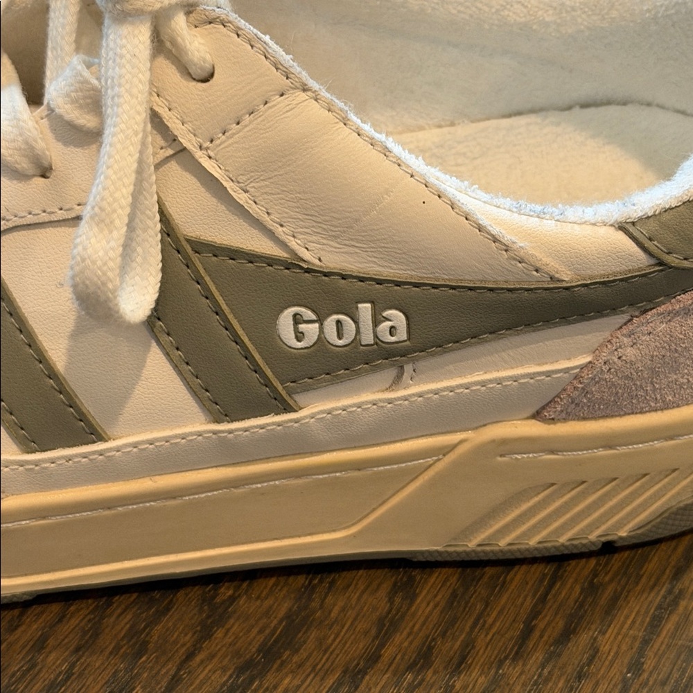 Gola White allcourt trainer low top sneakers US 8 - Picture 3 of 7